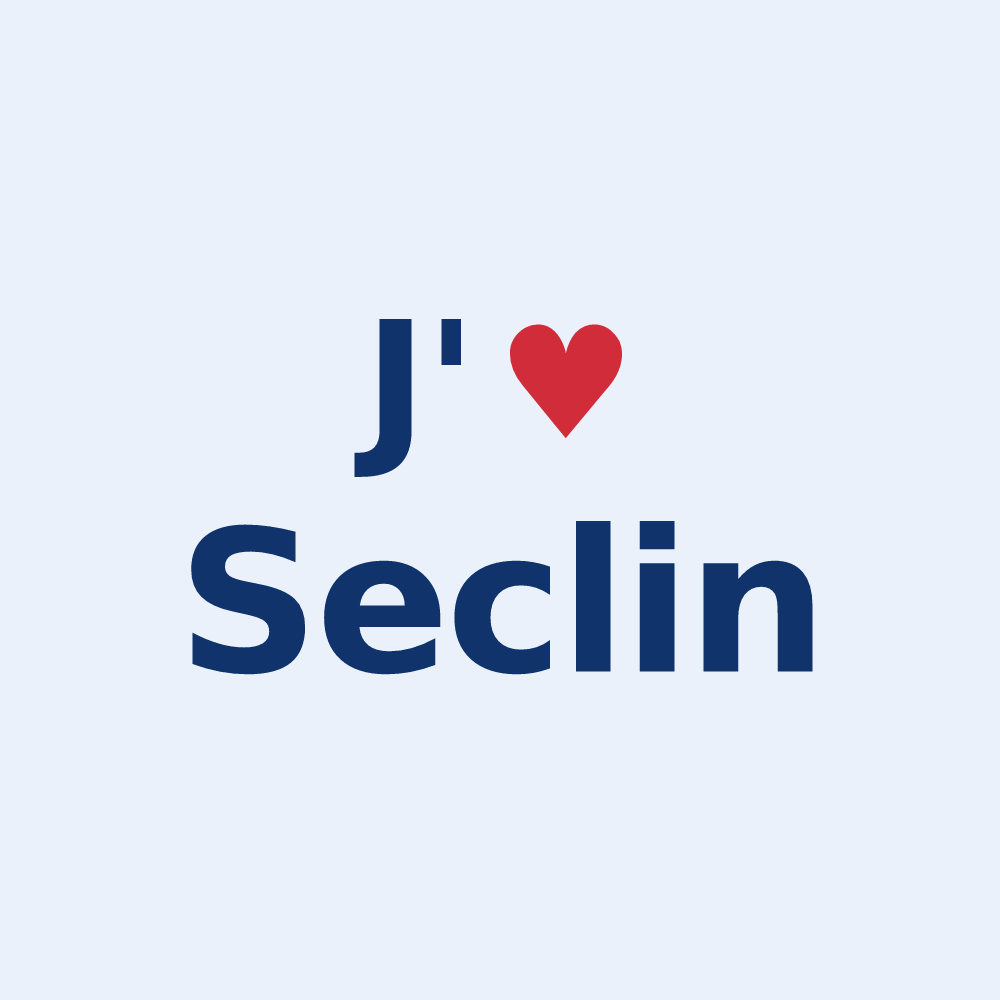Sticker personnalisé Seclin — design J'aime Seclin