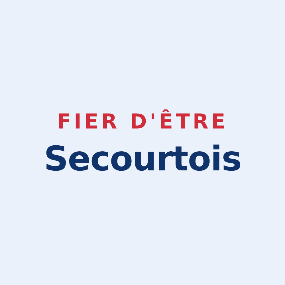 Sticker « Fier d'être Secourtois » — design pour Secourt