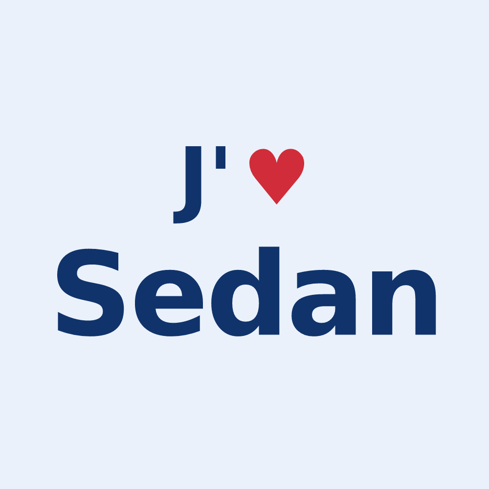 Sticker personnalisé Sedan — design J'aime Sedan
