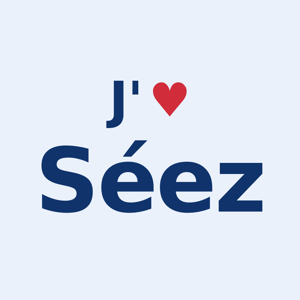 Sticker personnalisé Séez — design J'aime Séez