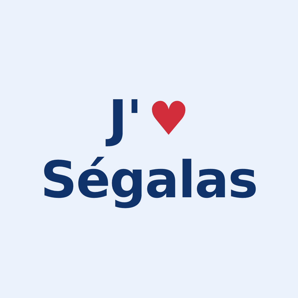 Sticker personnalisé Ségalas — design J'aime Ségalas