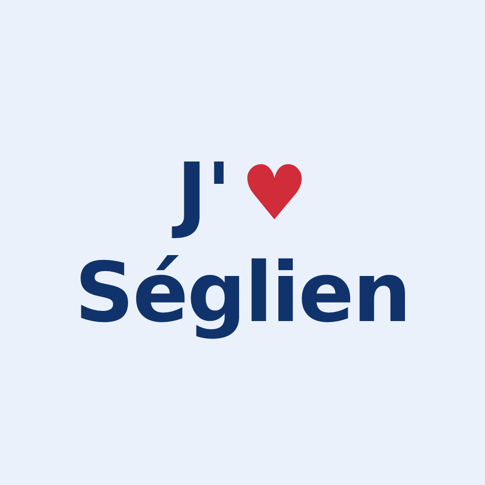 Sticker personnalisé Séglien — design J'aime Séglien