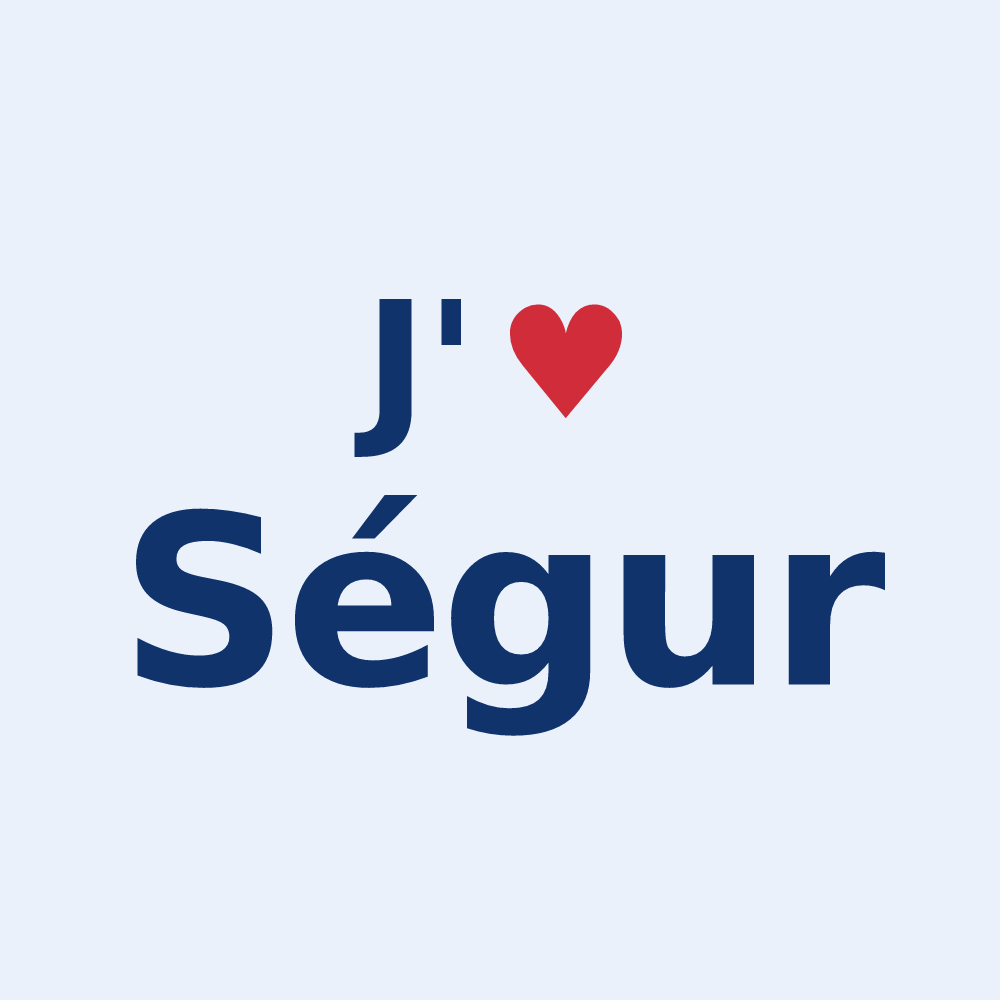 Sticker personnalisé Ségur — design J'aime Ségur