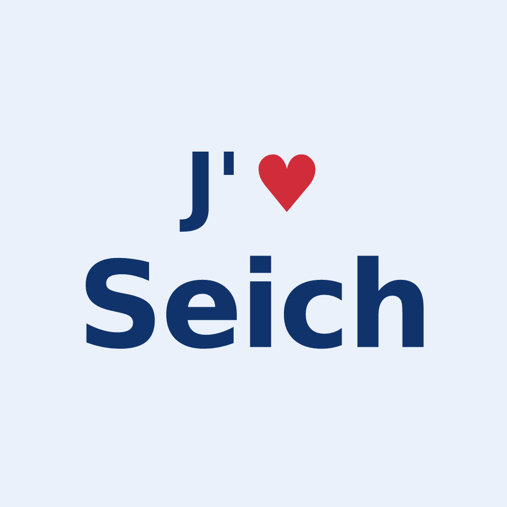Sticker personnalisé Seich — design J'aime Seich