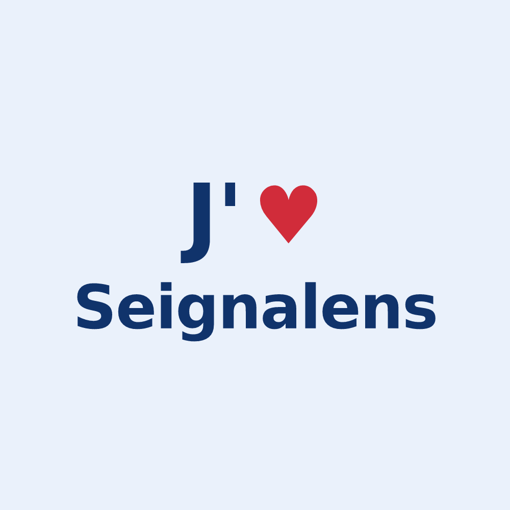 Sticker personnalisé Seignalens — design J'aime Seignalens