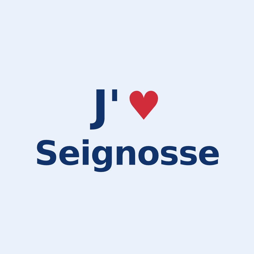 Sticker personnalisé Seignosse — design J'aime Seignosse