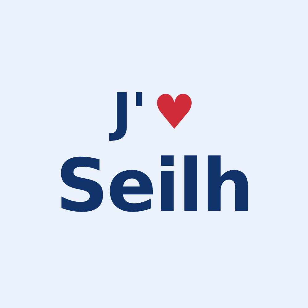 Sticker personnalisé Seilh — design J'aime Seilh