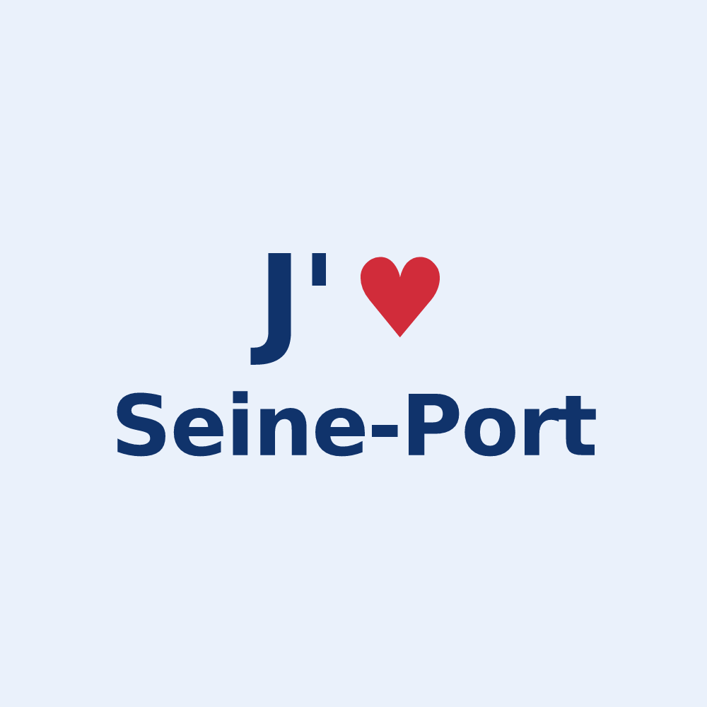 Sticker personnalisé Seine-Port — design J'aime Seine-Port