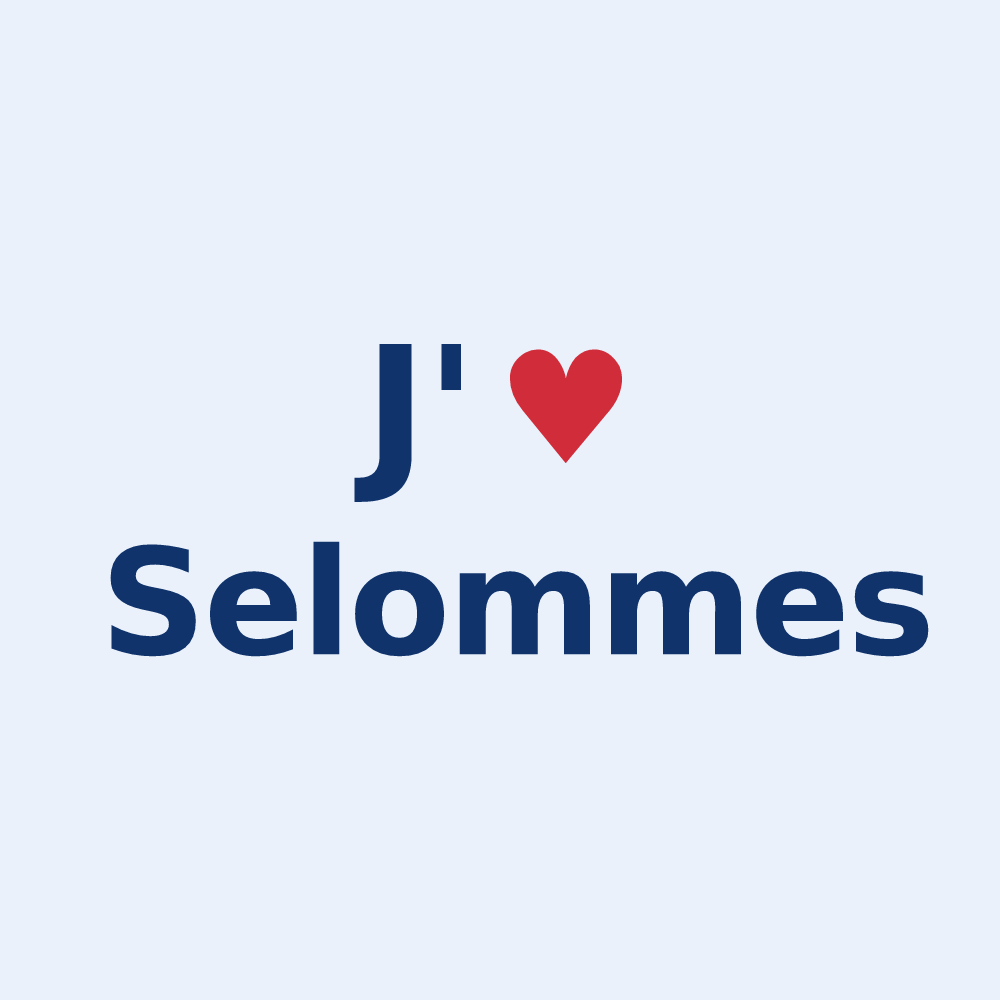 Sticker personnalisé Selommes — design J'aime Selommes