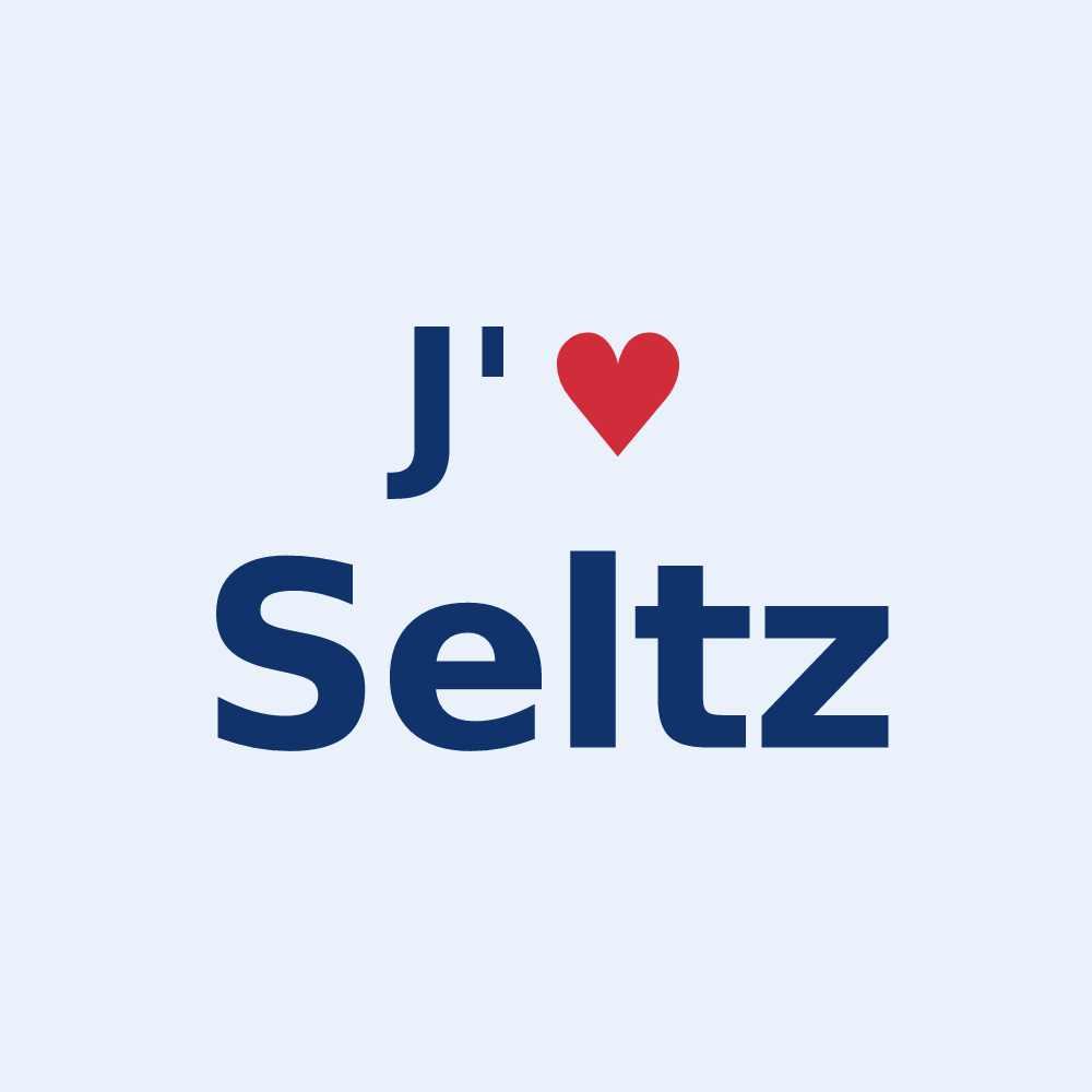 Sticker personnalisé Seltz — design J'aime Seltz