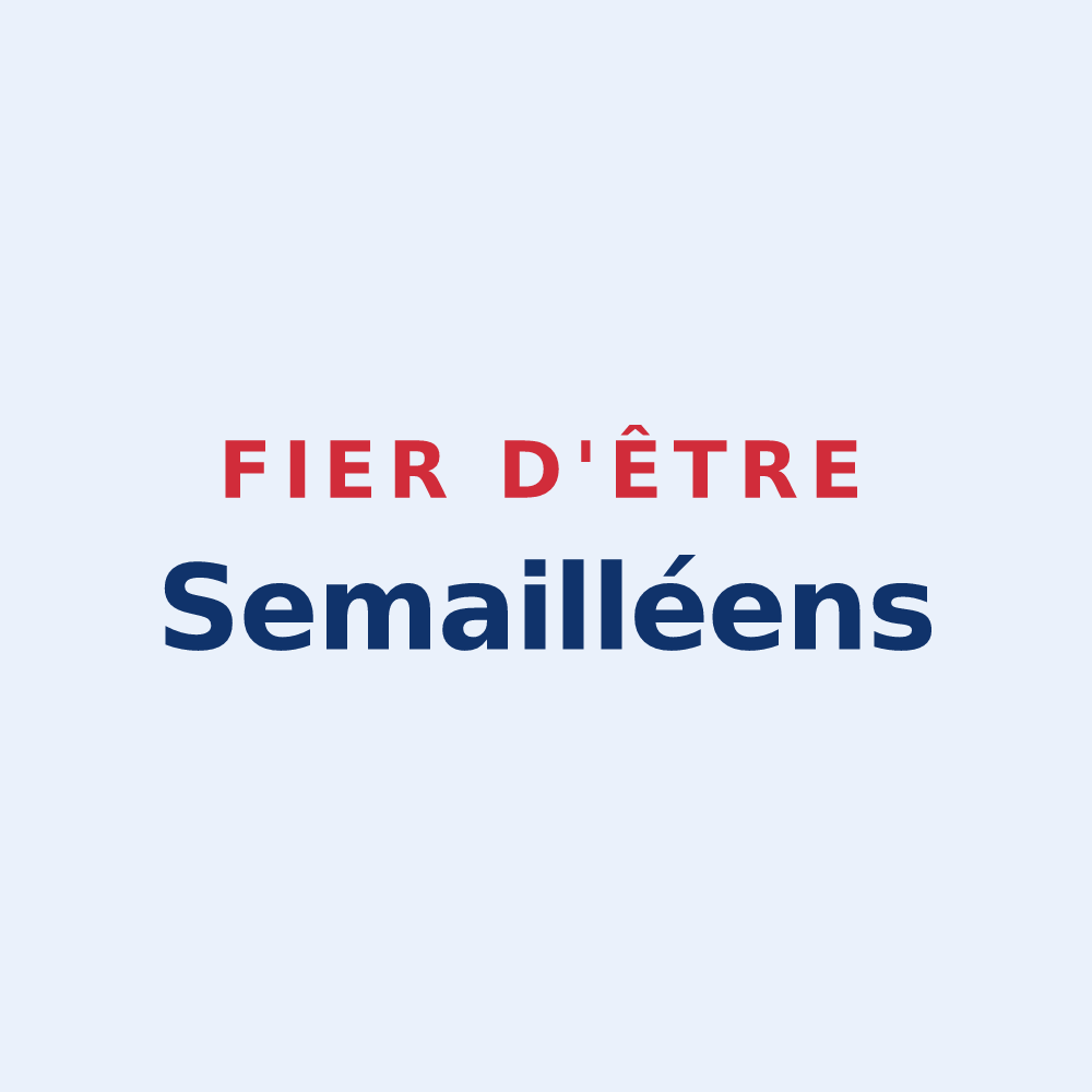 Sticker « Fier d'être Semailléens » — design pour Semallé