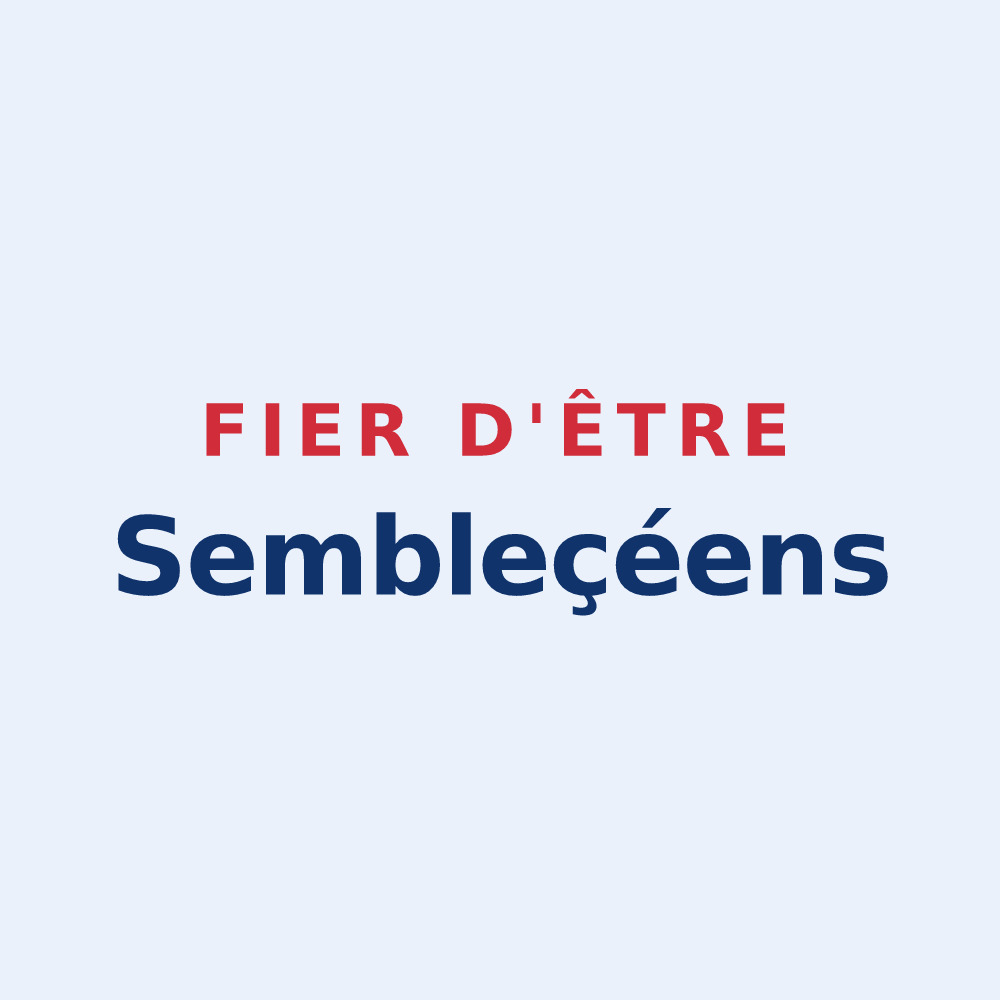 Sticker « Fier d'être Sembleçéens » — design pour Sembleçay