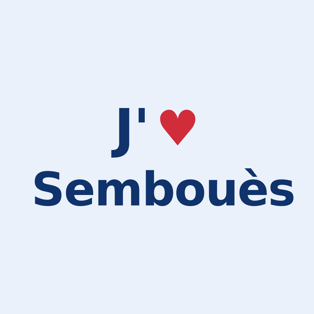 Sticker personnalisé Sembouès — design J'aime Sembouès