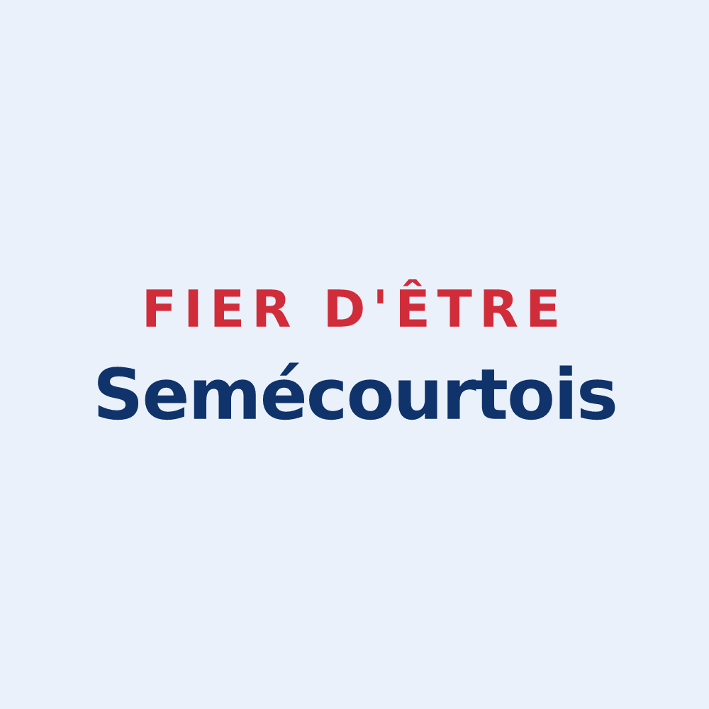 Sticker « Fier d'être Semécourtois » — design pour Semécourt