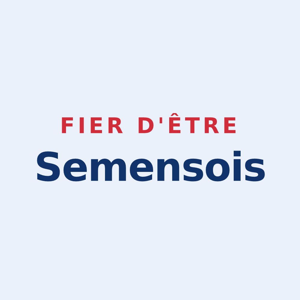 Sticker « Fier d'être Semensois » — design pour Semens