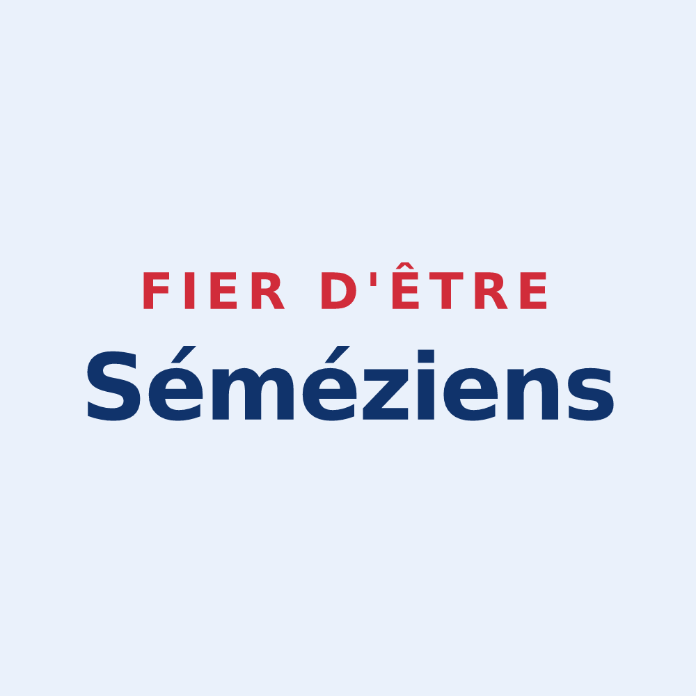 Sticker « Fier d'être Séméziens » — design pour Sémézies-Cachan