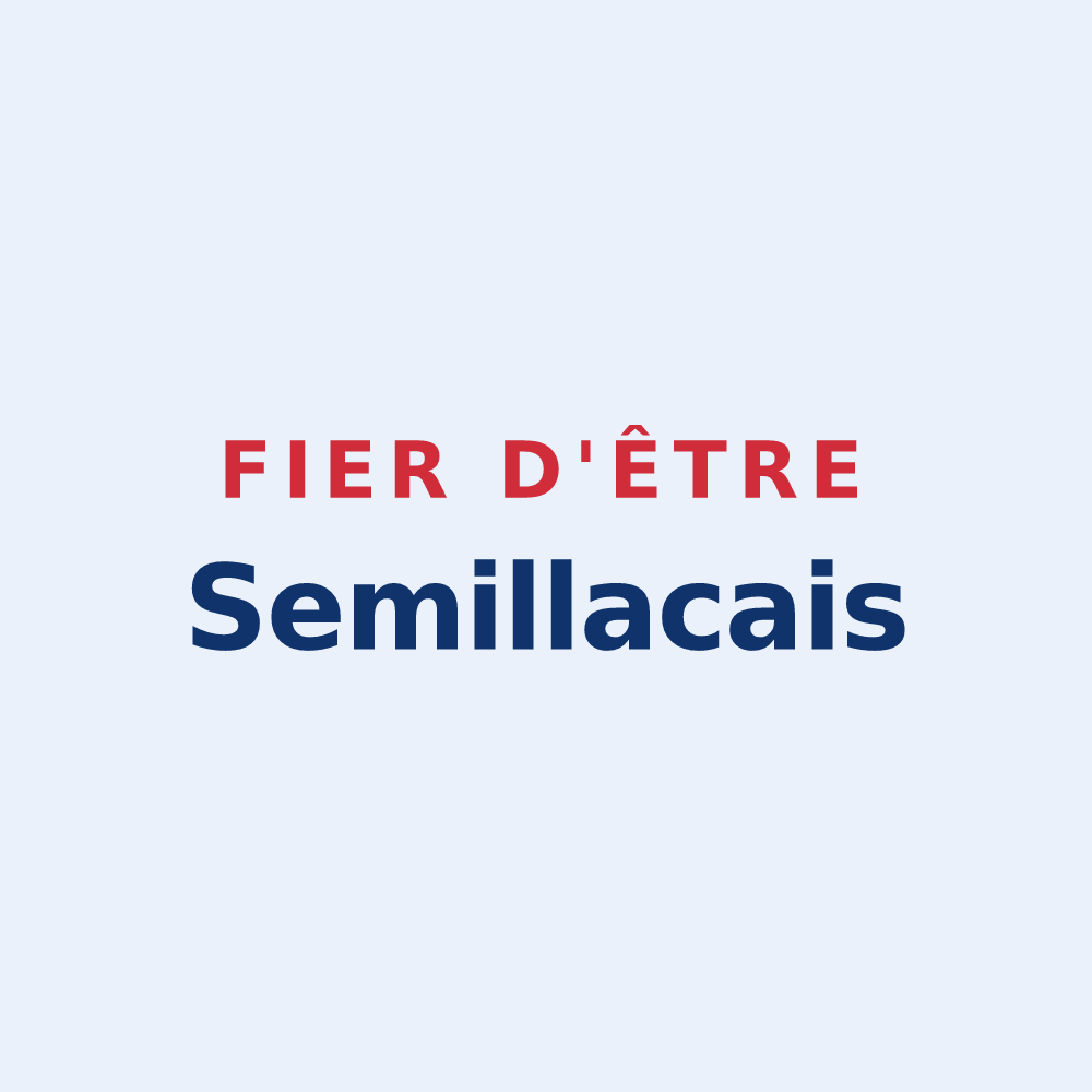 Sticker « Fier d'être Semillacais » — design pour Semillac
