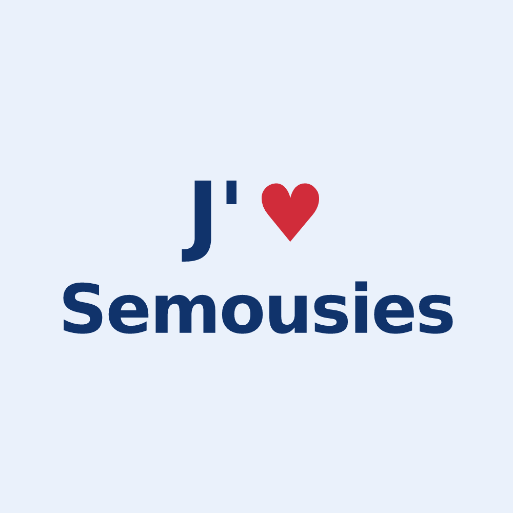 Sticker personnalisé Semousies — design J'aime Semousies