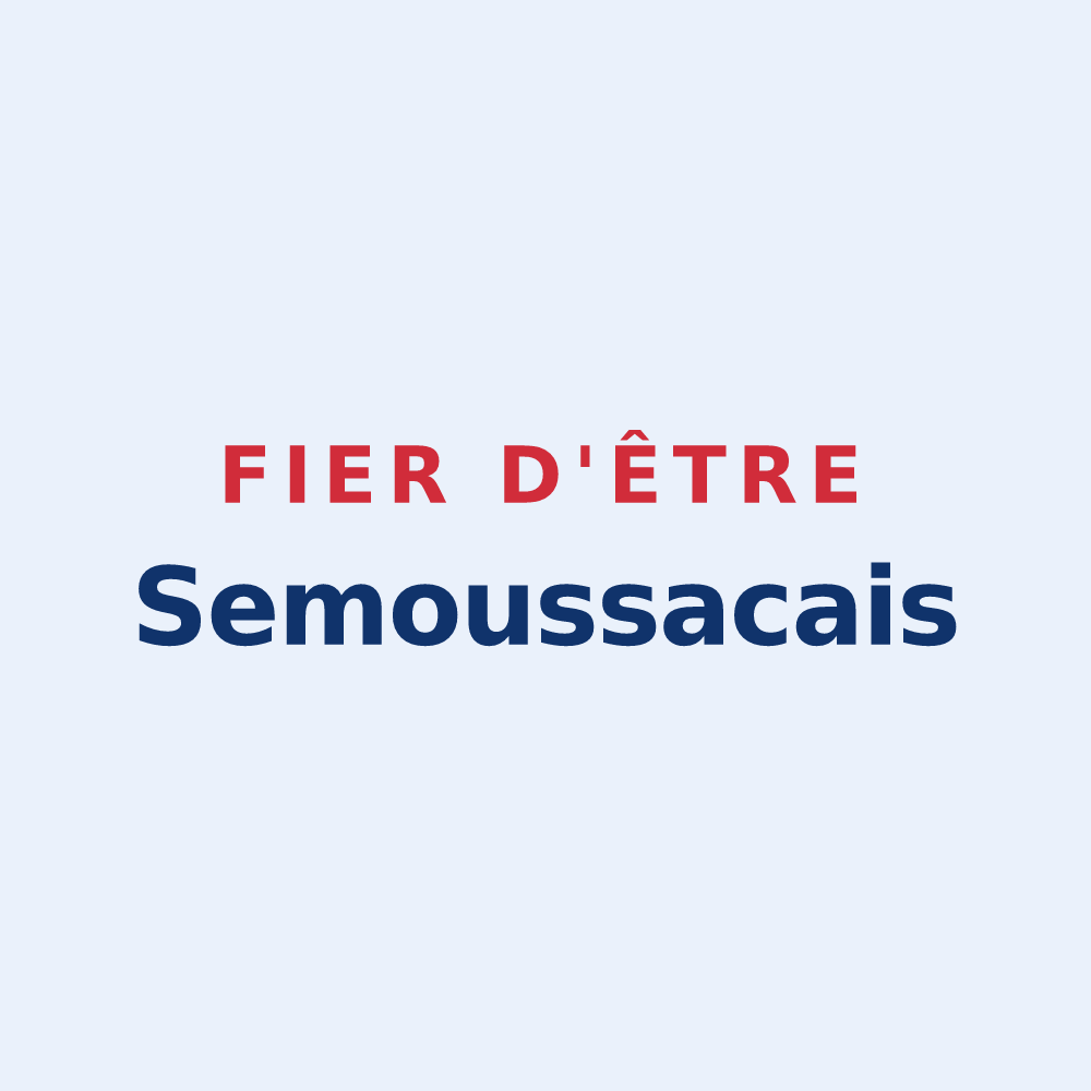Sticker « Fier d'être Semoussacais » — design pour Semoussac