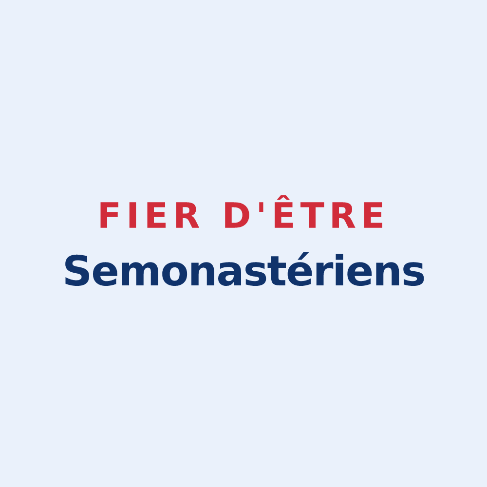 Sticker « Fier d'être Semonastériens » — design pour Semoutiers-Montsaon