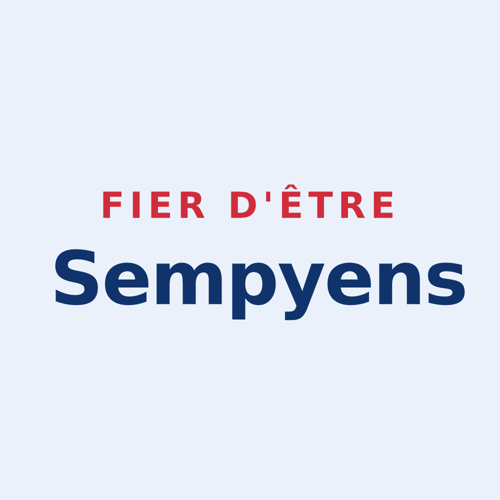 Sticker « Fier d'être Sempyens » — design pour Sempy