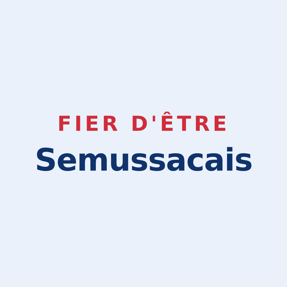 Sticker « Fier d'être Semussacais » — design pour Semussac