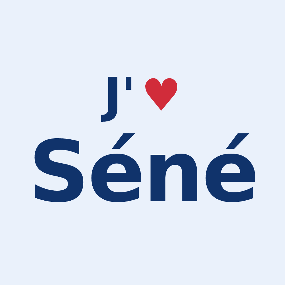 Sticker personnalisé Séné — design J'aime Séné