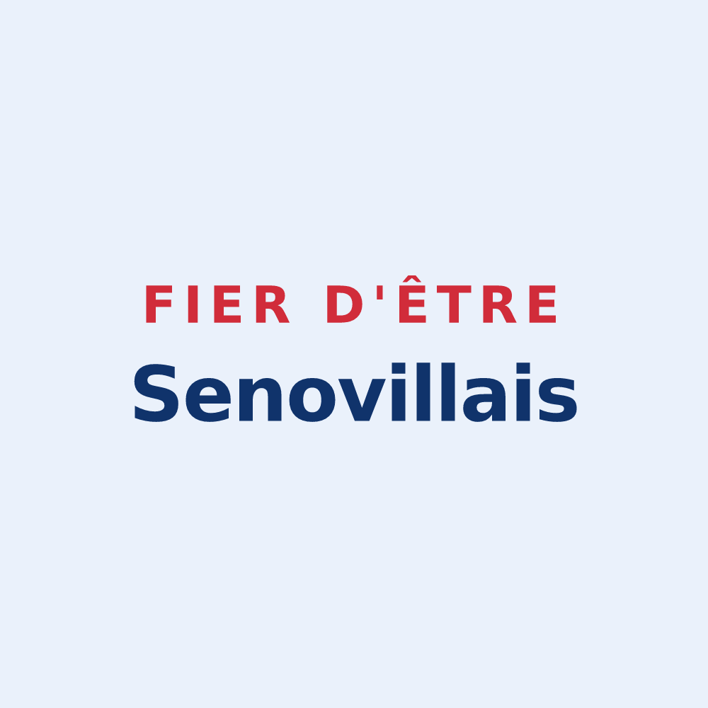 Sticker « Fier d'être Senovillais » — design pour Sénoville