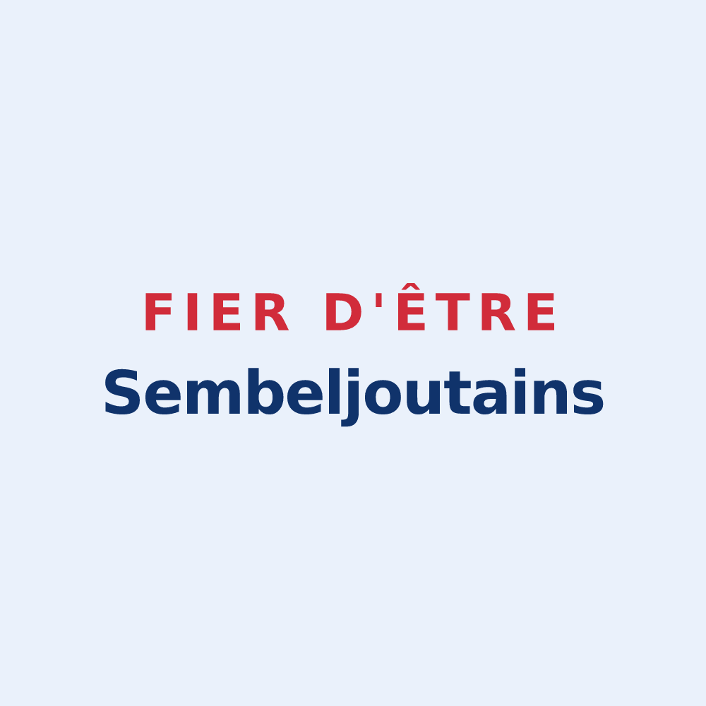 Sticker « Fier d'être Sembeljoutains » — design pour Sens-Beaujeu