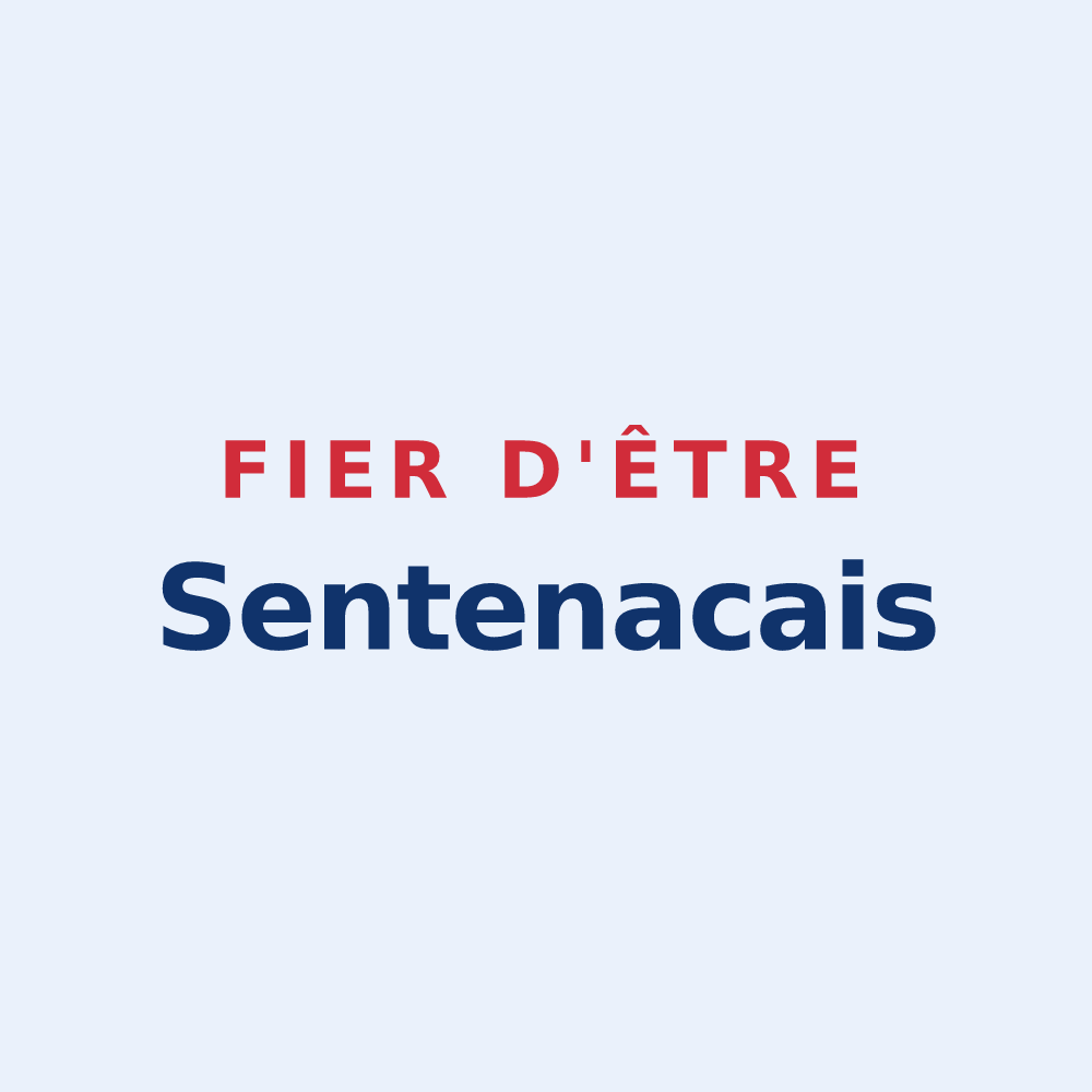 Sticker « Fier d'être Sentenacais » — design pour Sentenac-d'Oust