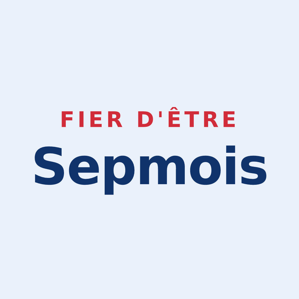 Sticker « Fier d'être Sepmois » — design pour Sepmes