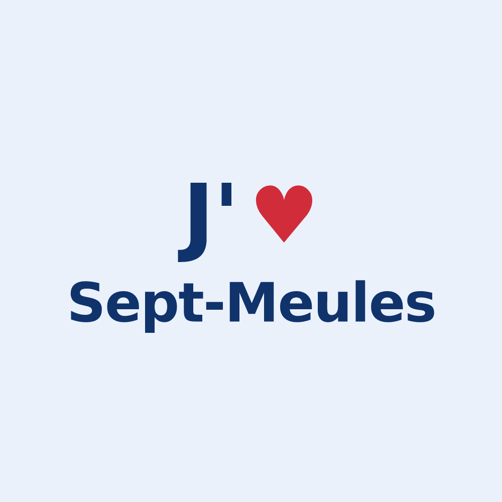 Sticker personnalisé Sept-Meules — design J'aime Sept-Meules