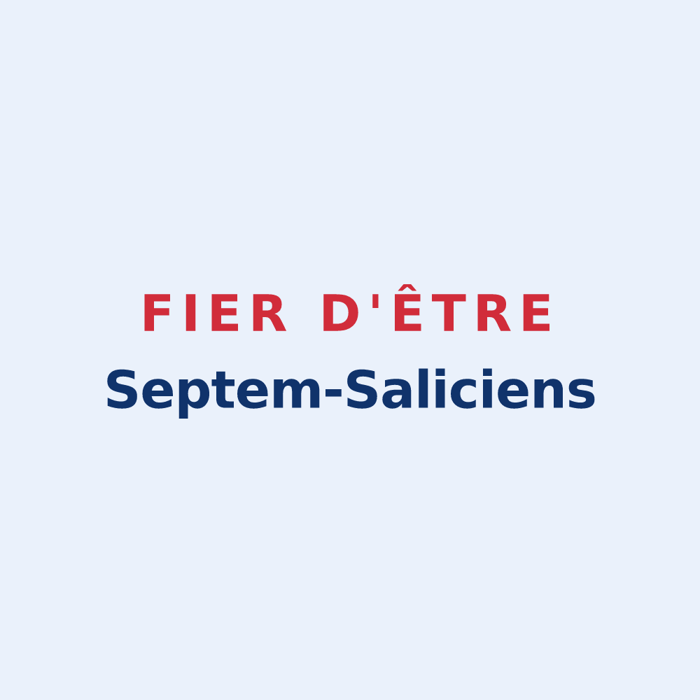 Sticker « Fier d'être Septem-Saliciens » — design pour Sept-Saulx