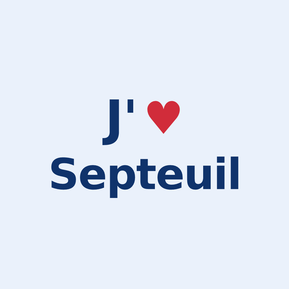 Sticker personnalisé Septeuil — design J'aime Septeuil