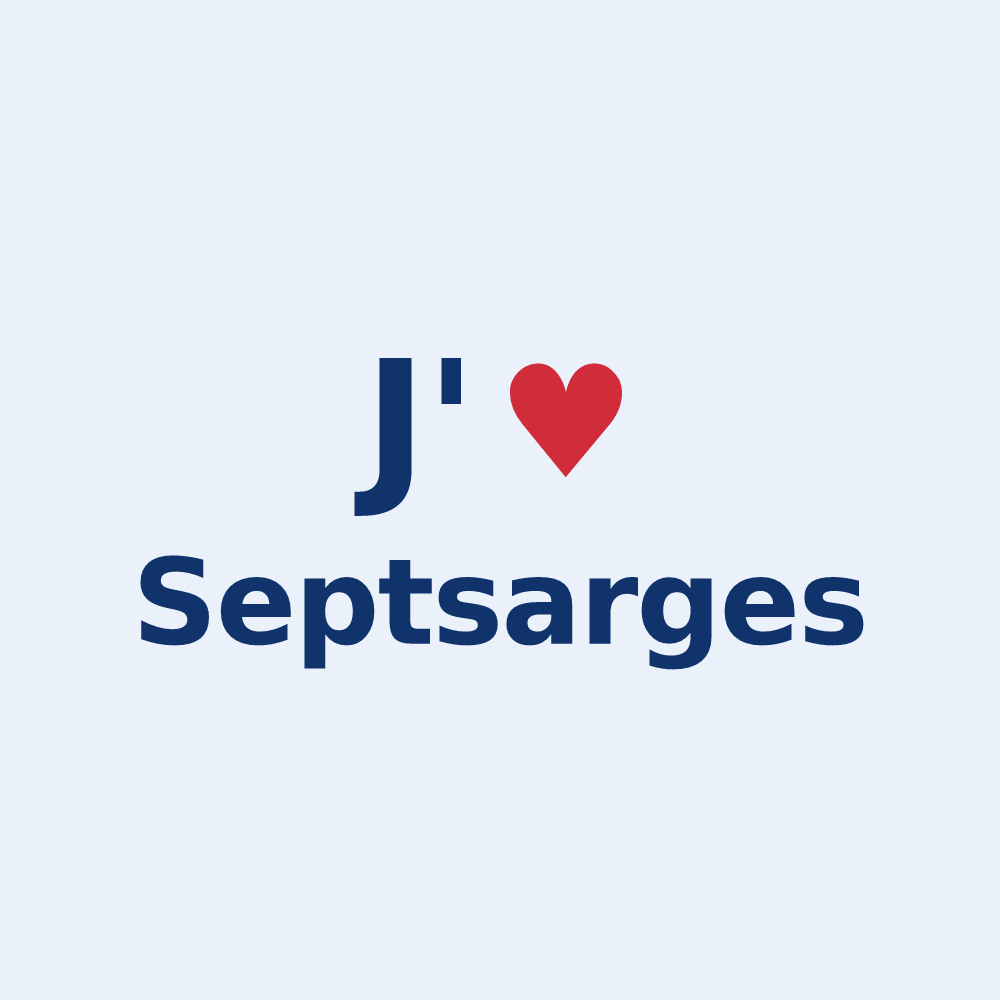 Sticker personnalisé Septsarges — design J'aime Septsarges