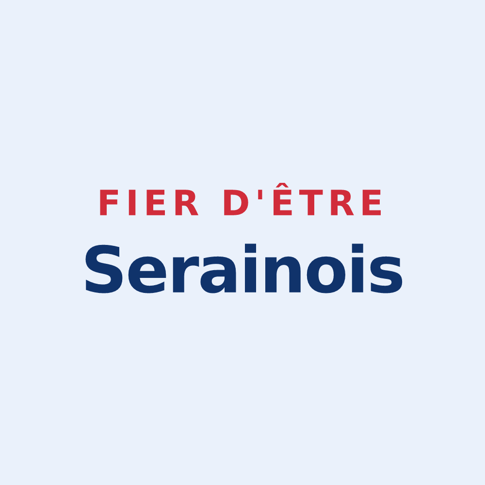 Sticker « Fier d'être Serainois » — design pour Serain
