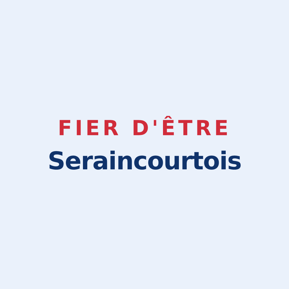 Sticker « Fier d'être Seraincourtois » — design pour Seraincourt