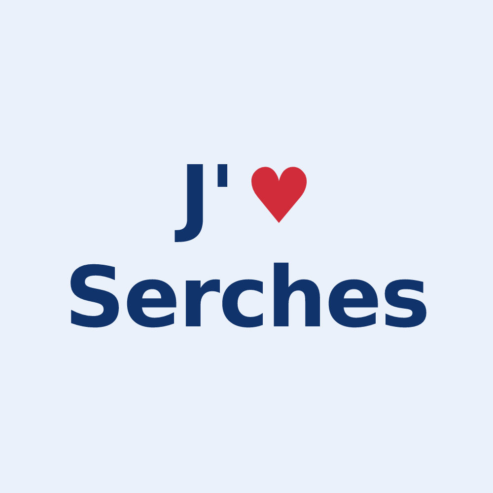 Sticker personnalisé Serches — design J'aime Serches