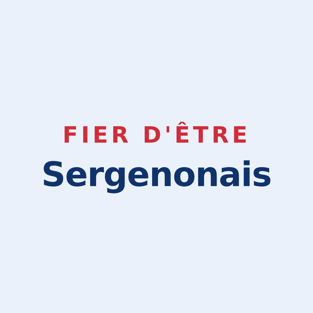 Sticker « Fier d'être Sergenonais » — design pour Sergenon