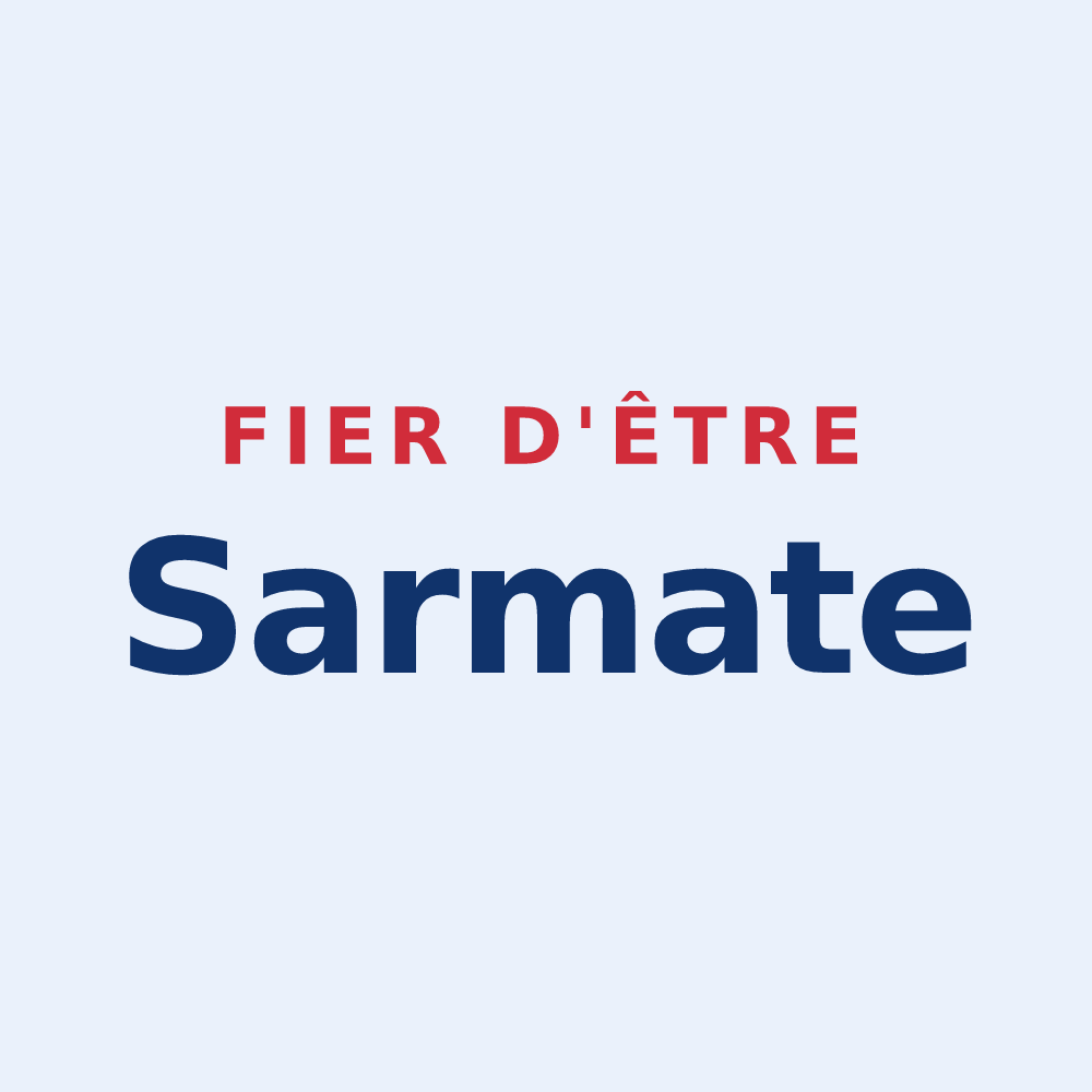 Sticker « Fier d'être Sarmate » — design pour Sermiers