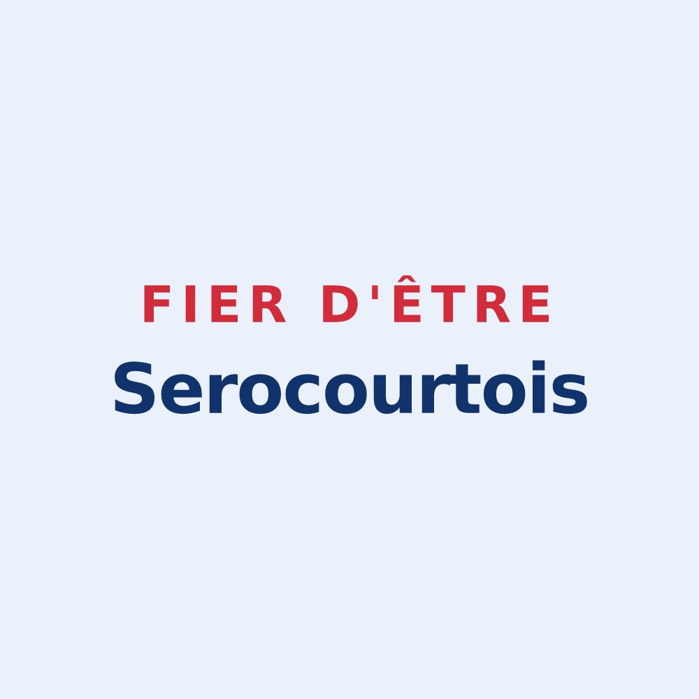 Sticker « Fier d'être Serocourtois » — design pour Serocourt