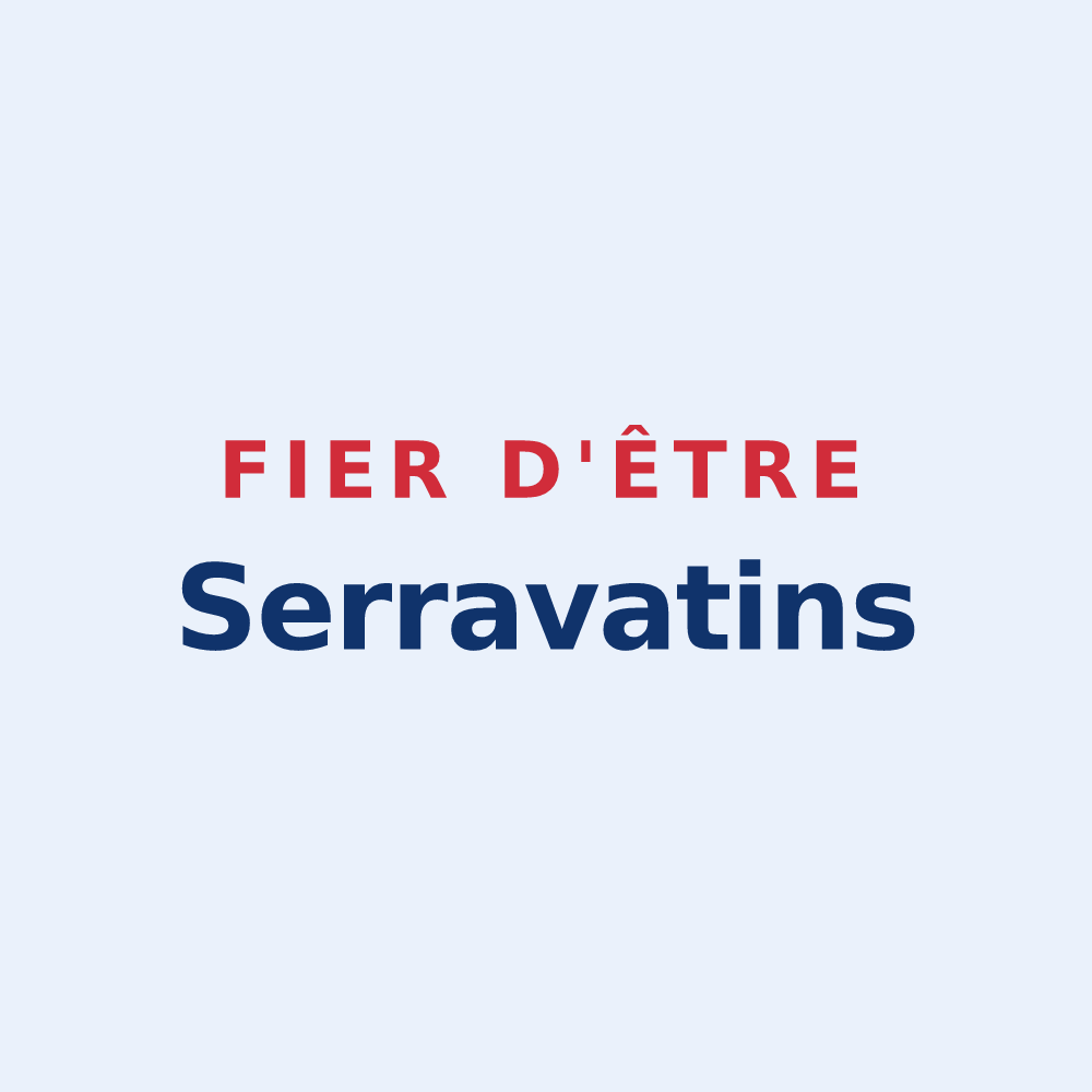 Sticker « Fier d'être Serravatins » — design pour Serraval