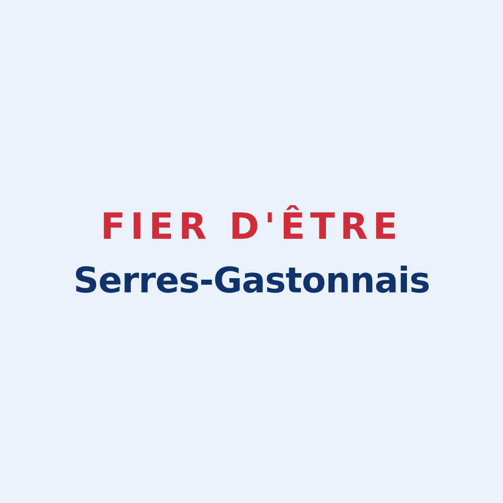 Sticker « Fier d'être Serres-Gastonnais » — design pour Serres-Gaston