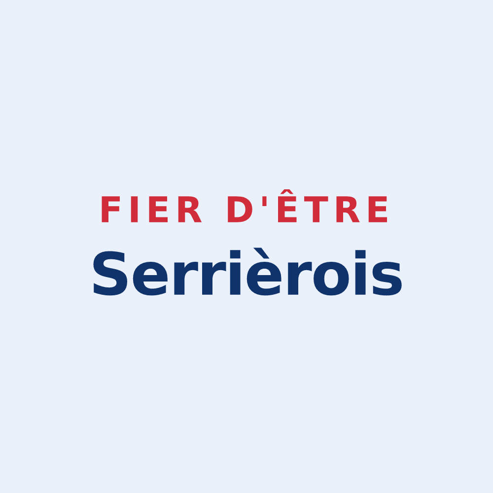 Sticker « Fier d'être Serrièrois » — design pour Serrières