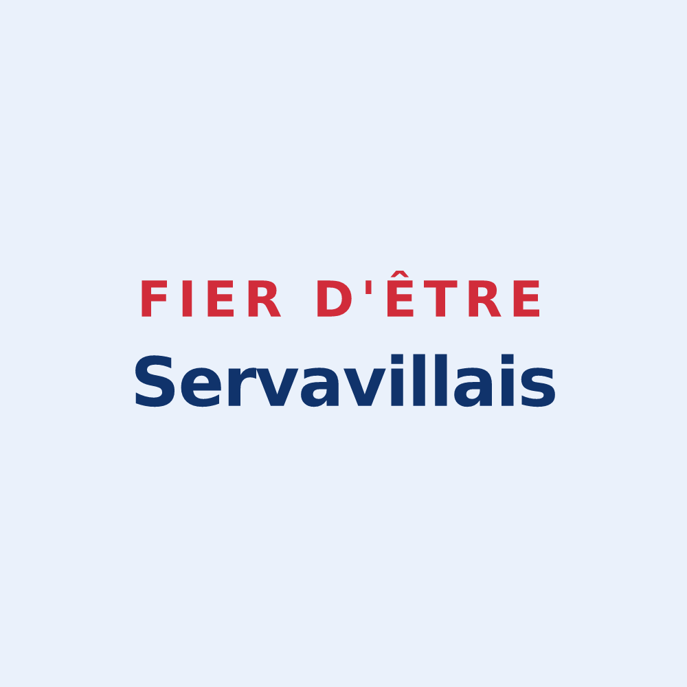 Sticker « Fier d'être Servavillais » — design pour Servaville-Salmonville