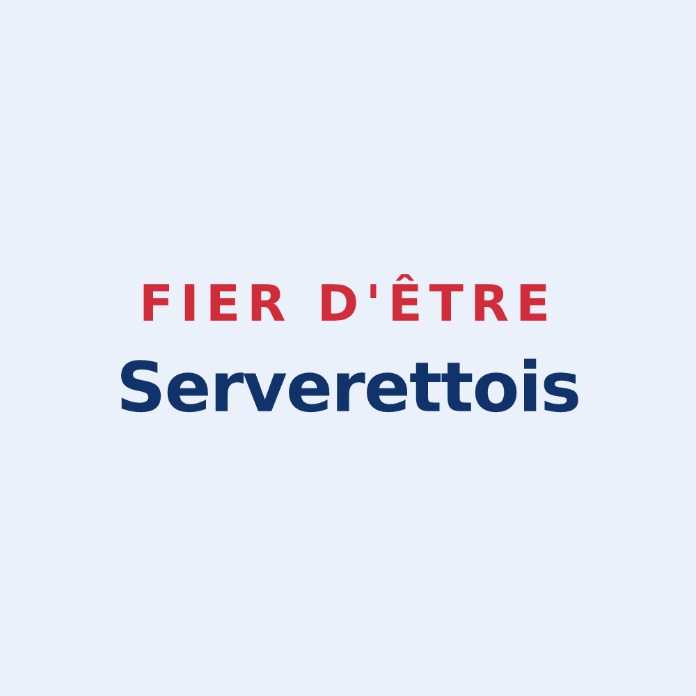 Sticker « Fier d'être Serverettois » — design pour Serverette