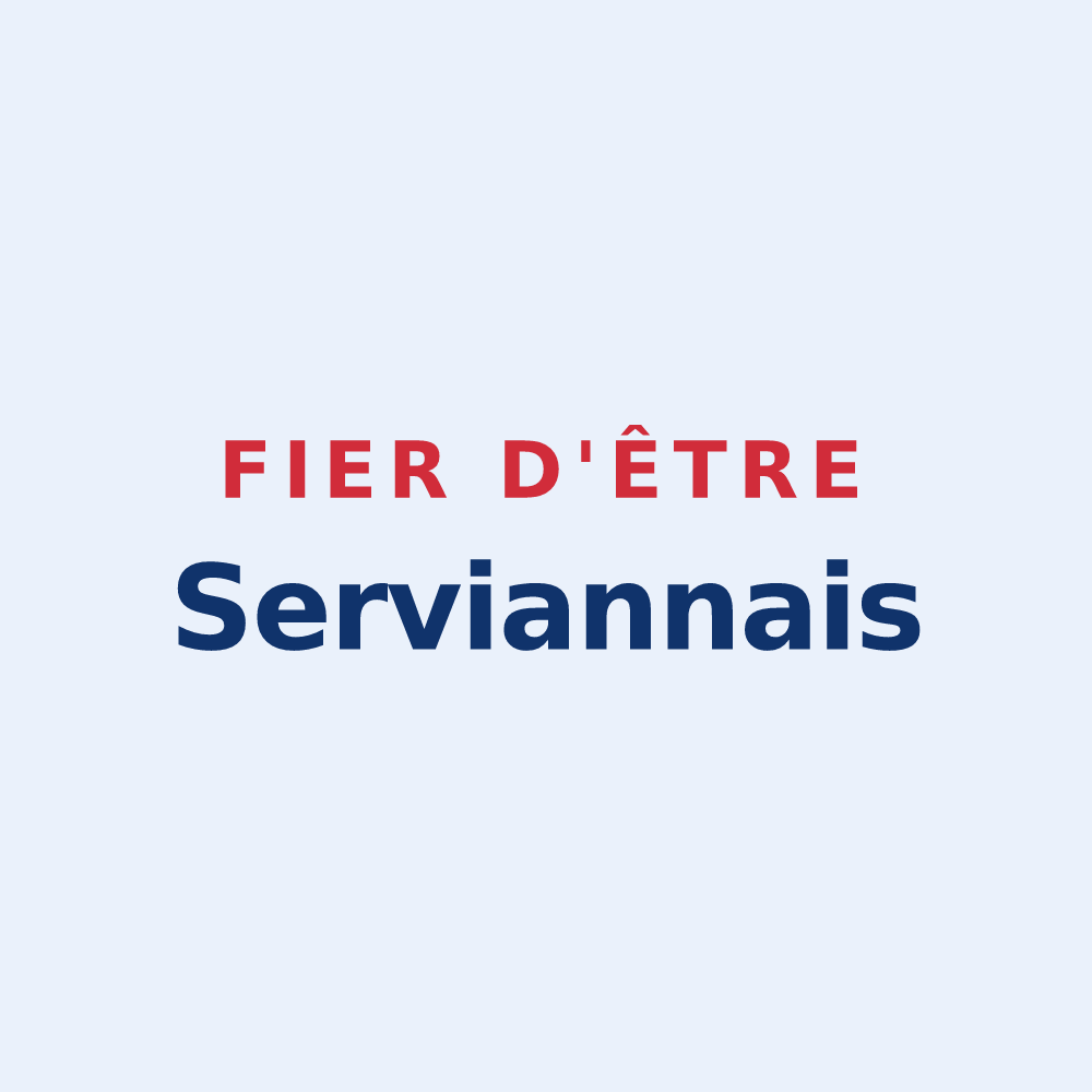 Sticker « Fier d'être Serviannais » — design pour Servian