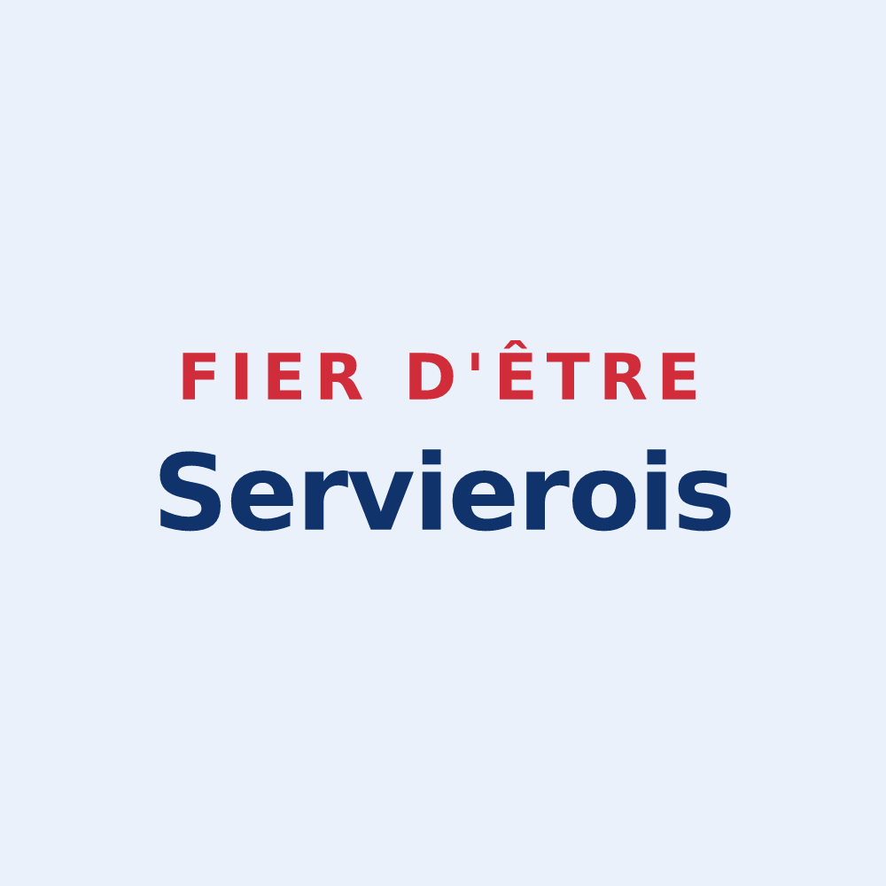 Sticker « Fier d'être Servierois » — design pour Servières-le-Château