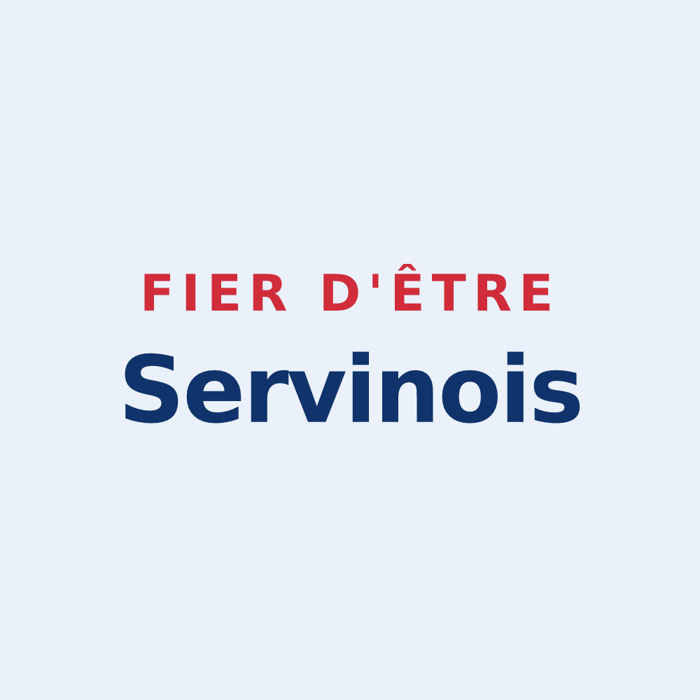 Sticker « Fier d'être Servinois » — design pour Servins