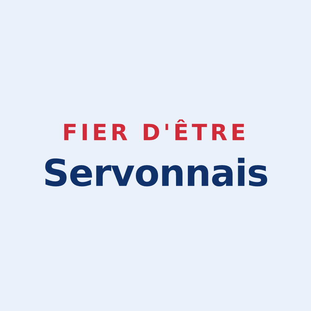 Sticker « Fier d'être Servonnais » — design pour Servon